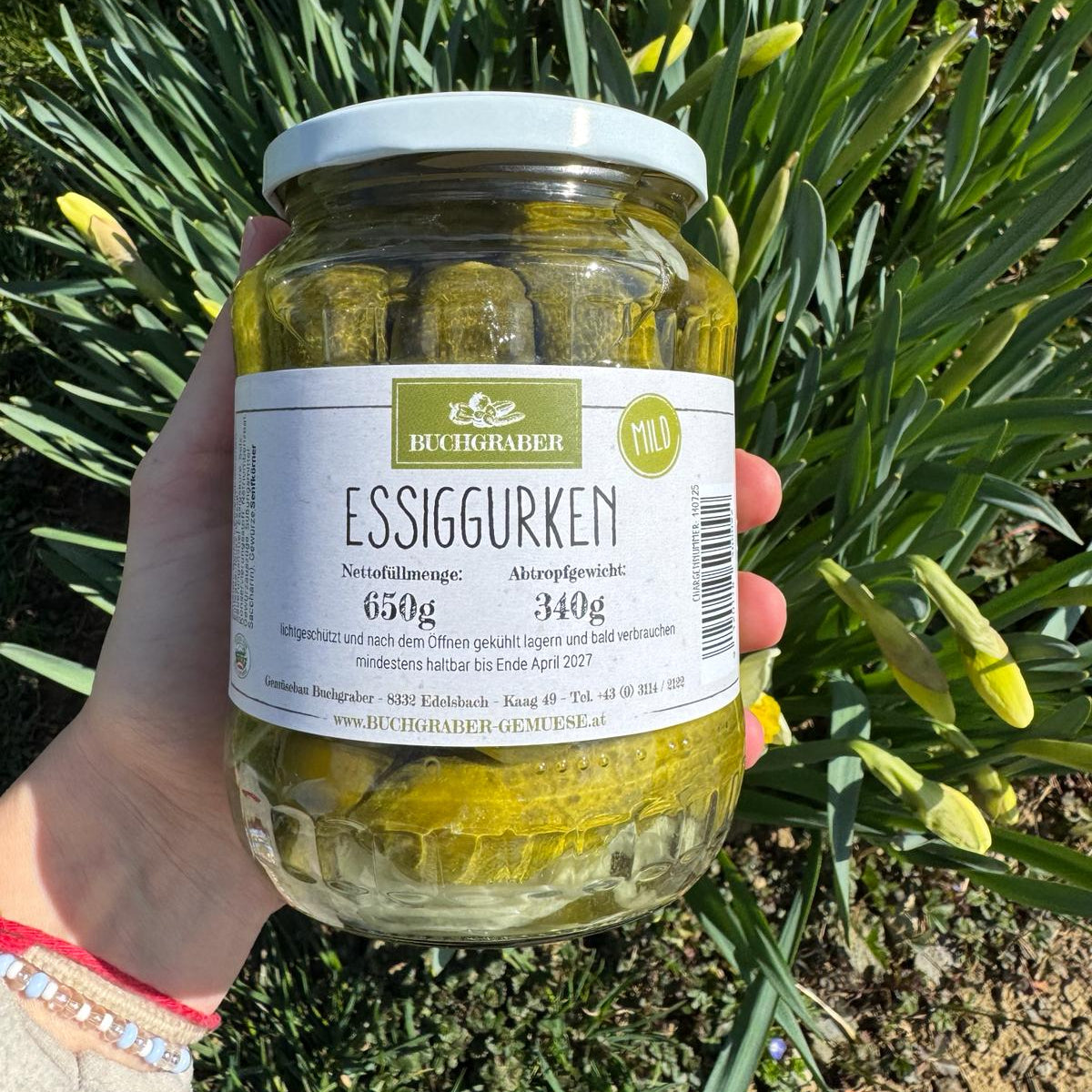 Essiggurken 650g