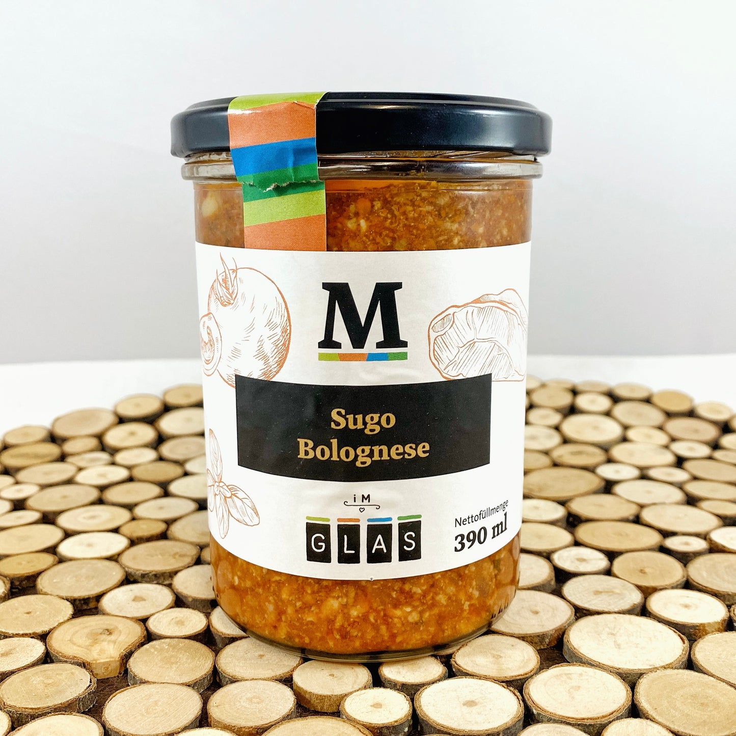Sugo Bolognese im Glas
