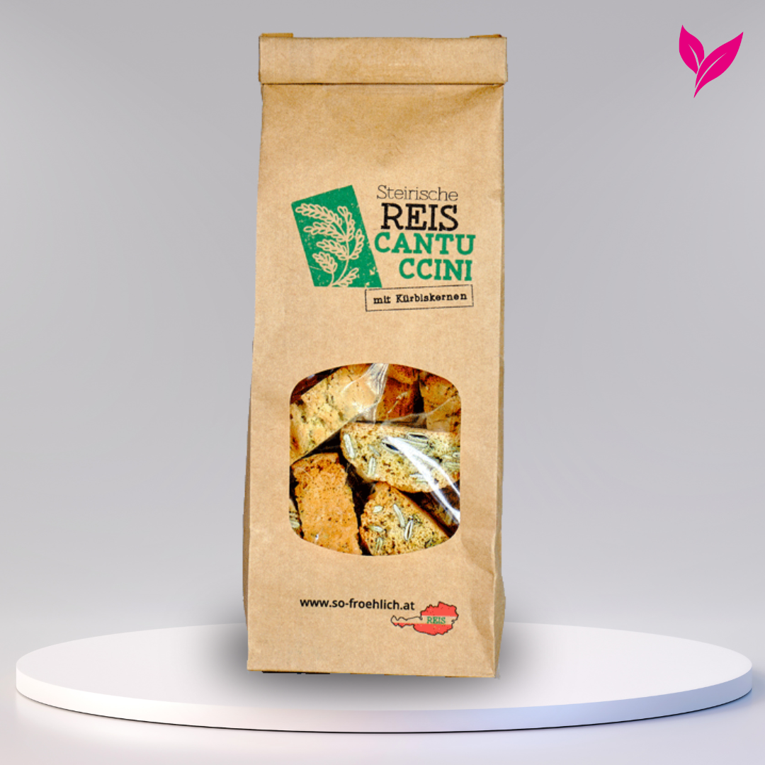 Reis-Cantuccini mit Kürbiskernen